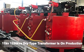 1600 KVA 11kV Dry Type Cast Resin Distribution Transformer Packaging